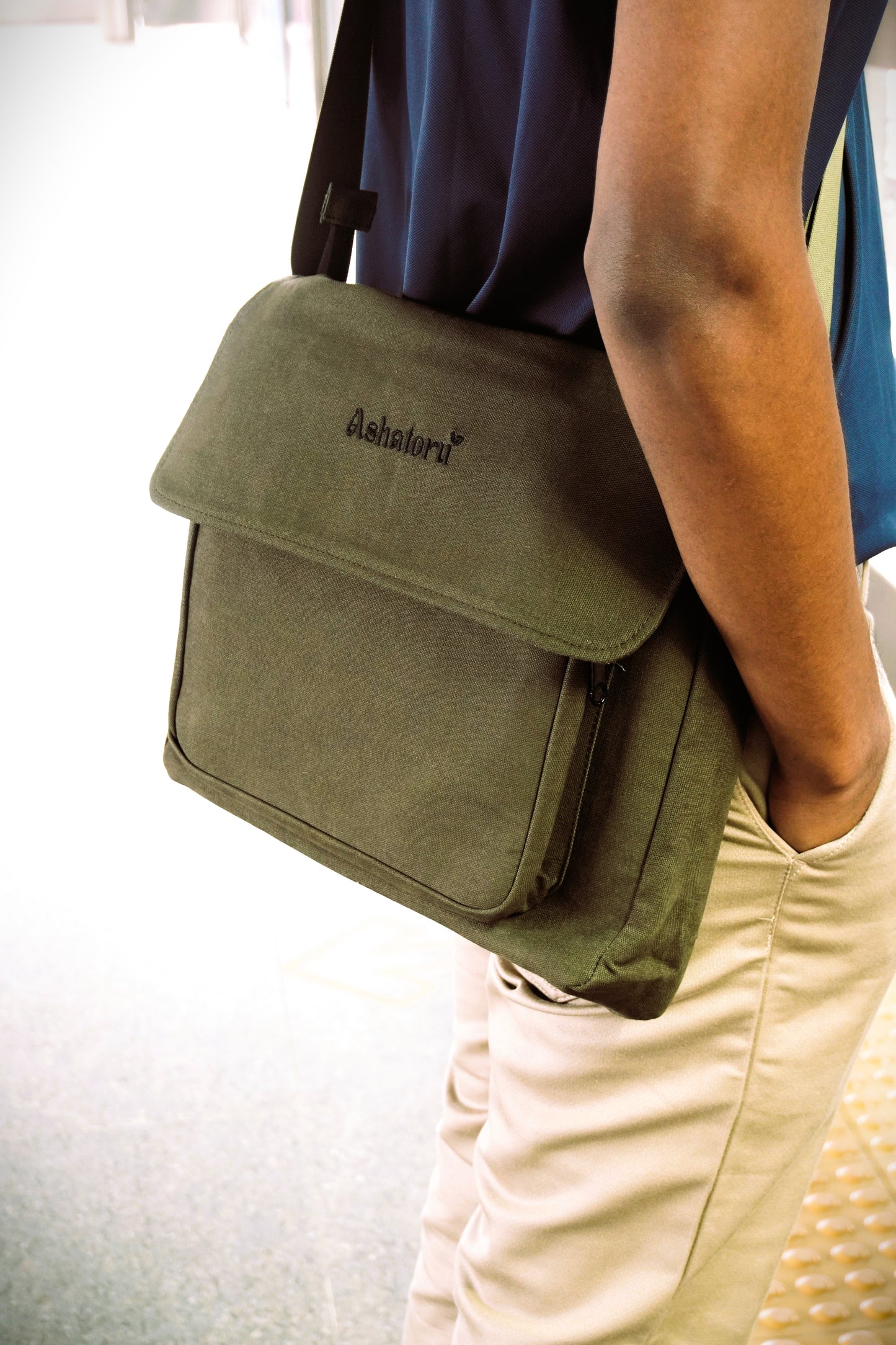 Green Messenger Bag