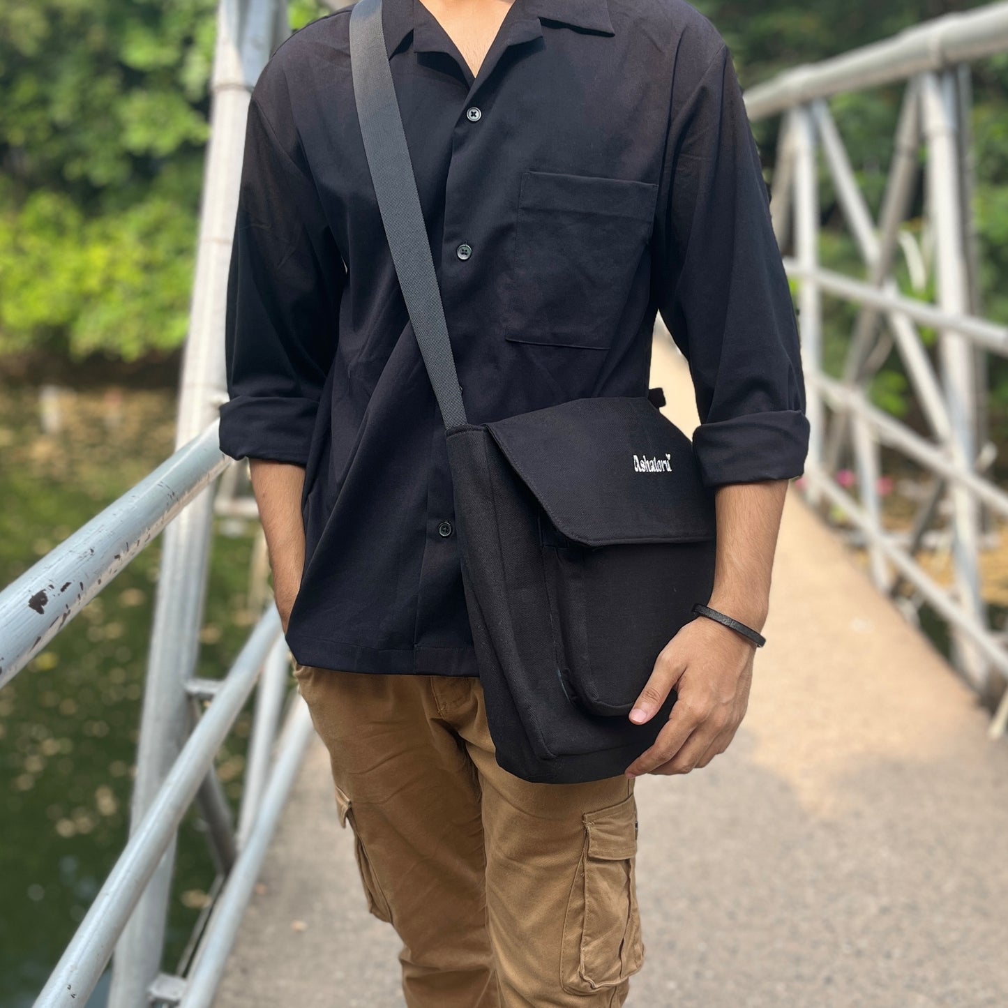 Black Messenger Bag
