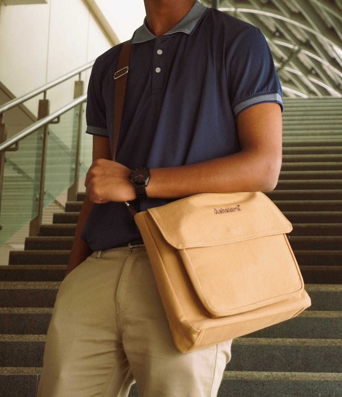 Brown Messenger Bag