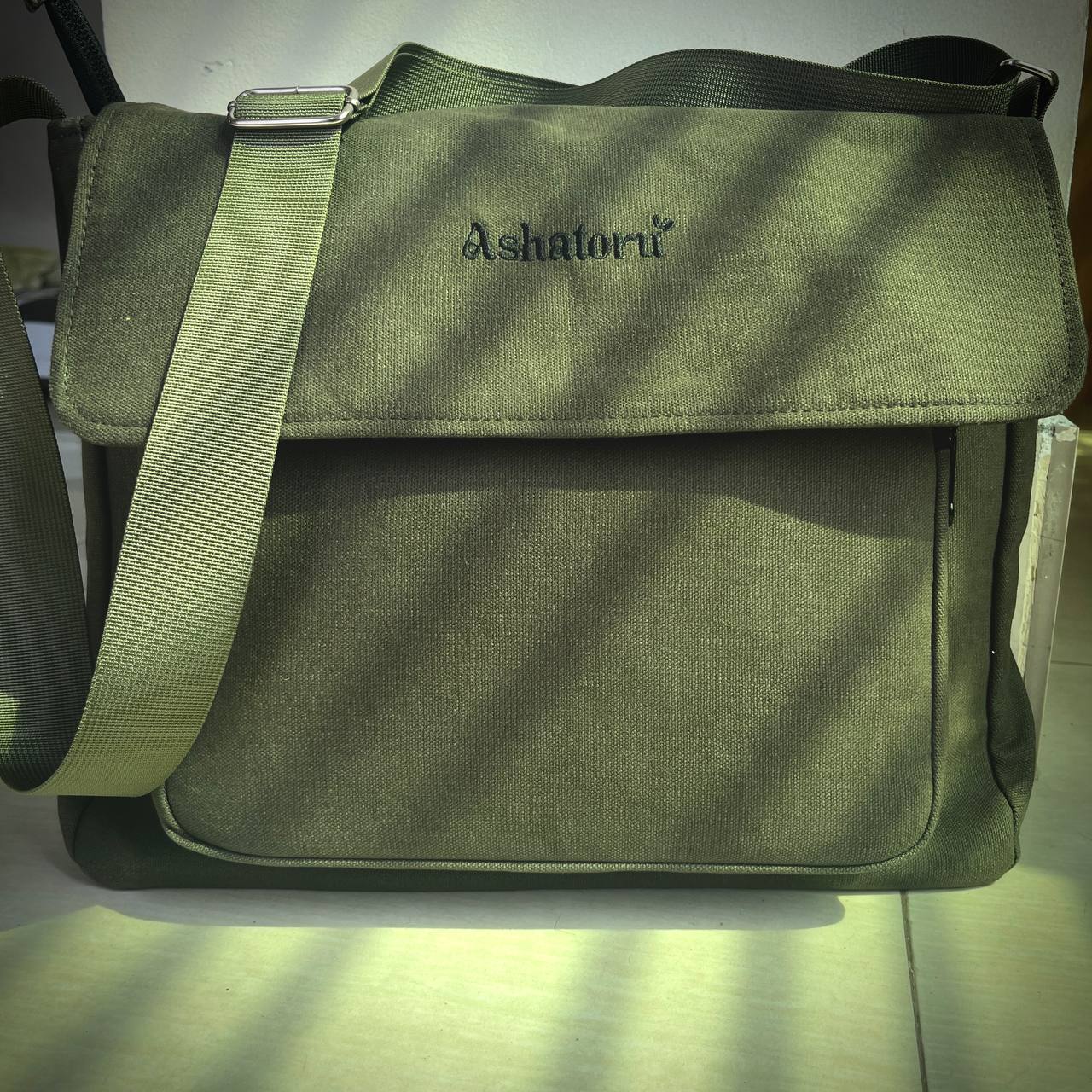 Green Messenger Bag