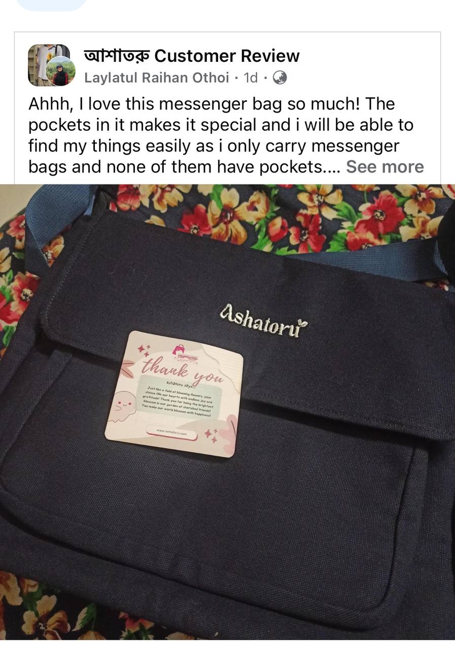 Black Messenger Bag