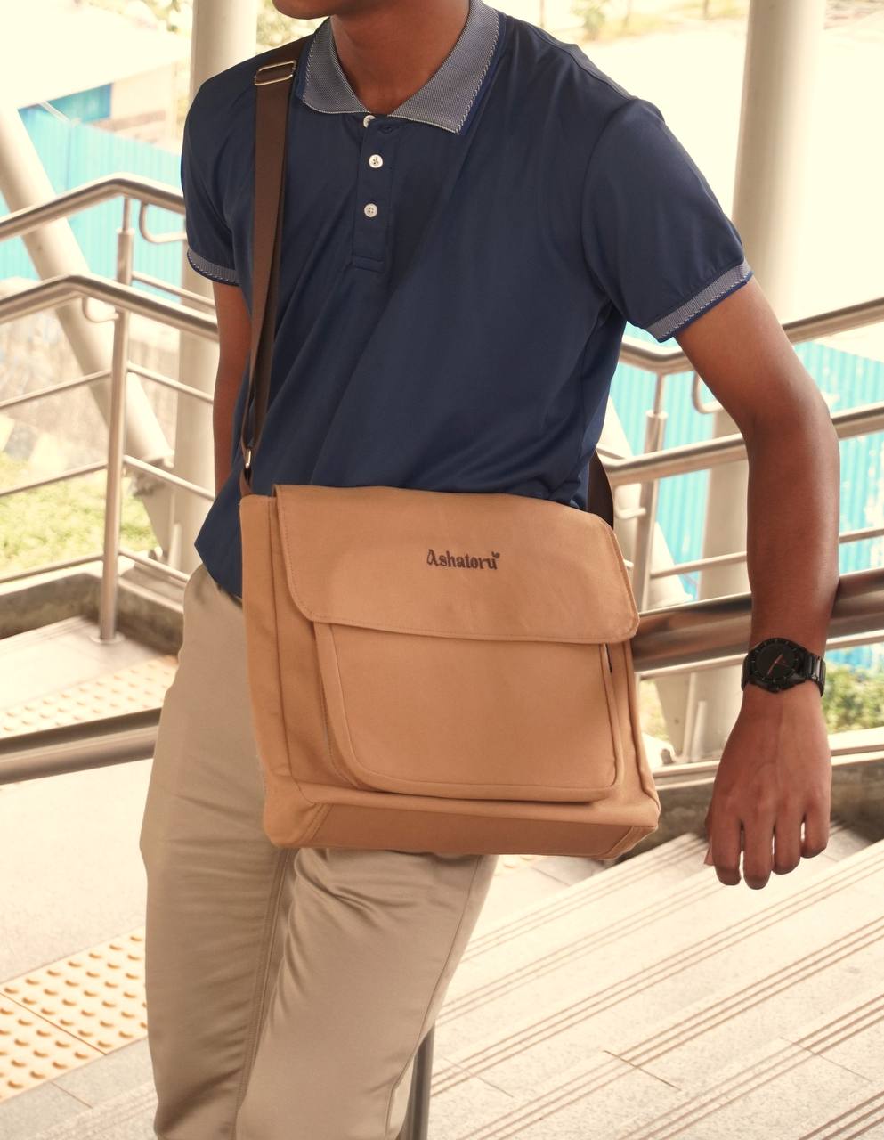 Brown Messenger Bag