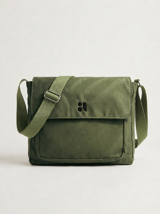 Ashatoru Green Messenger Bag
