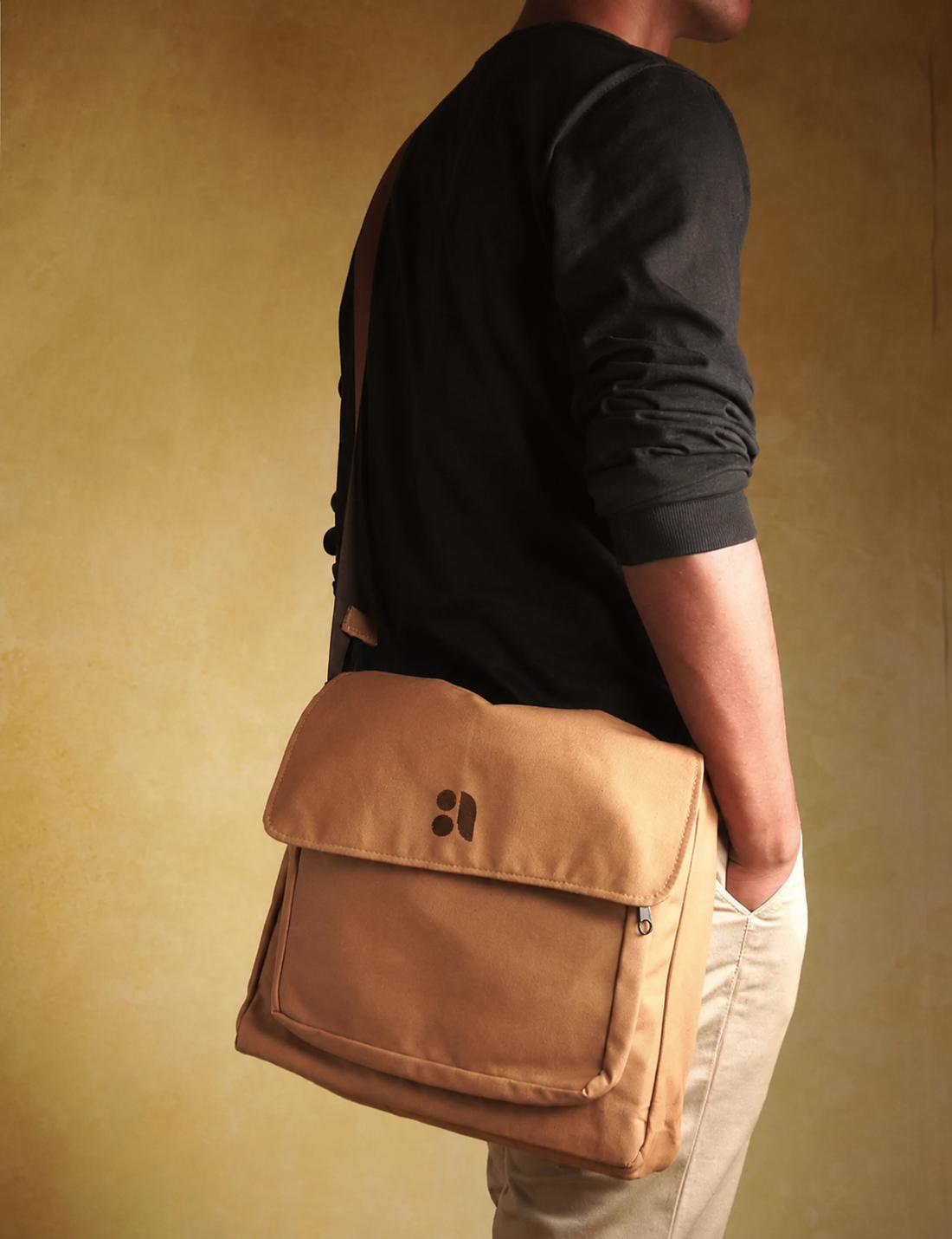 Brown Messenger Bag